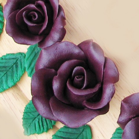Šokoladinė ryškiai violetinės spalvos rožė