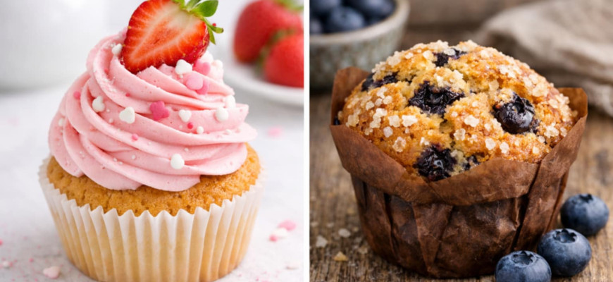 Cupcake vs Muffin, keksiukas ar keksiukas